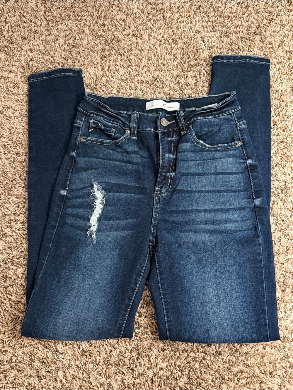 KanCan Indigo Ripped Skinny Jeans
